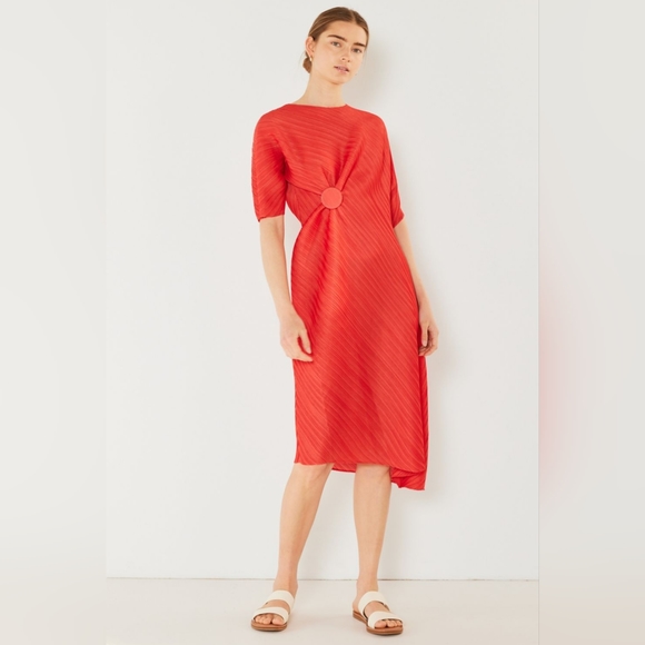 Marina West Swim Pleated Dolman Sleeve Dress - Picture 1 of 5